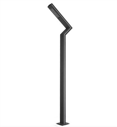 Đèn nhôm đúc hiện đại 50W Đèn sân vườn ngoài trời không thấm nước Đèn LED cực cho công viên đường phố vuông